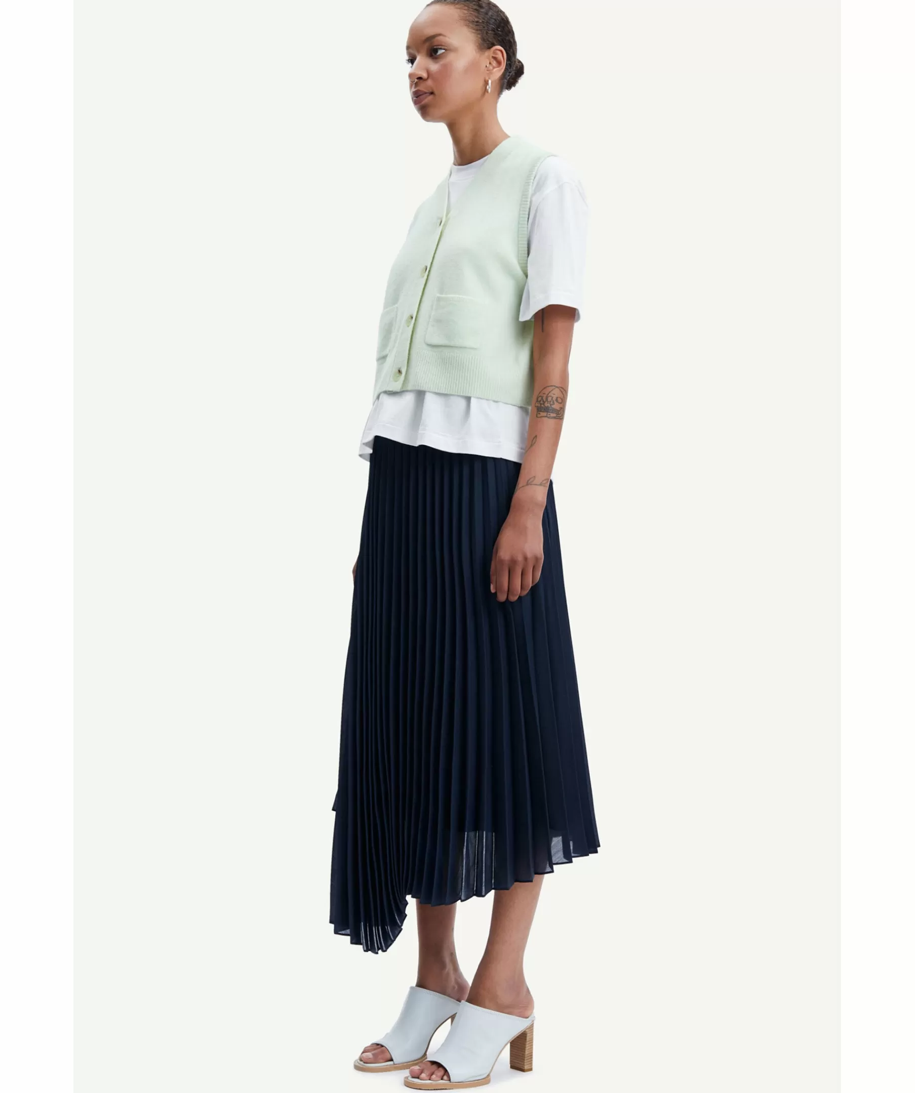 Samsoe Samsoe Kjolar^Annica Wrao Plisse Skirt