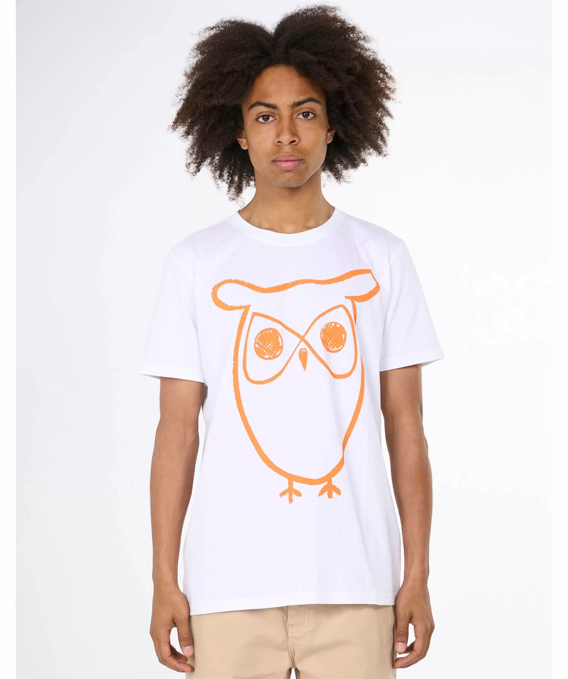 Knowledge cotton T-Shirts^Big Owl Print Tee