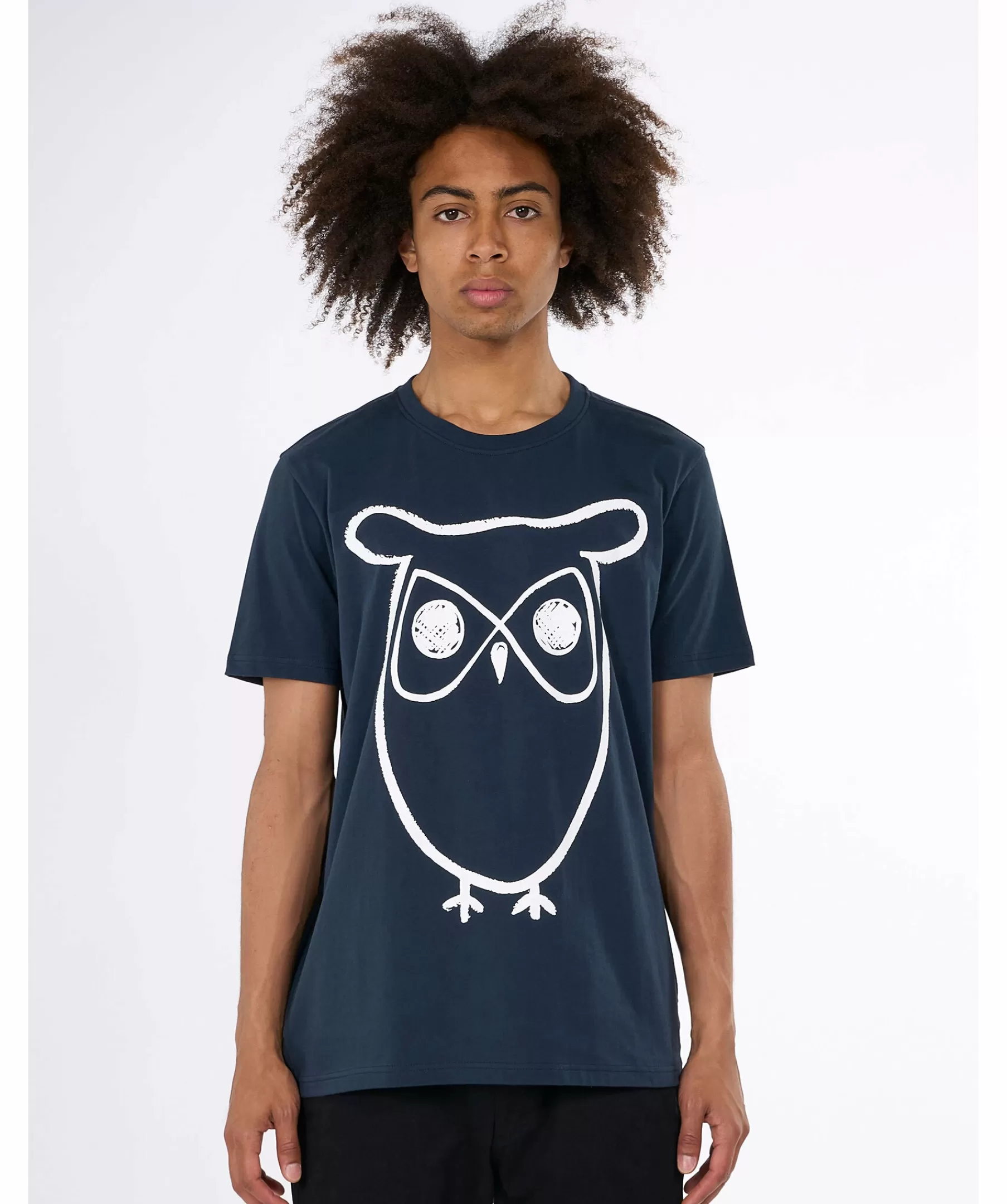 Knowledge cotton T-Shirts^Big Owl Print Tee