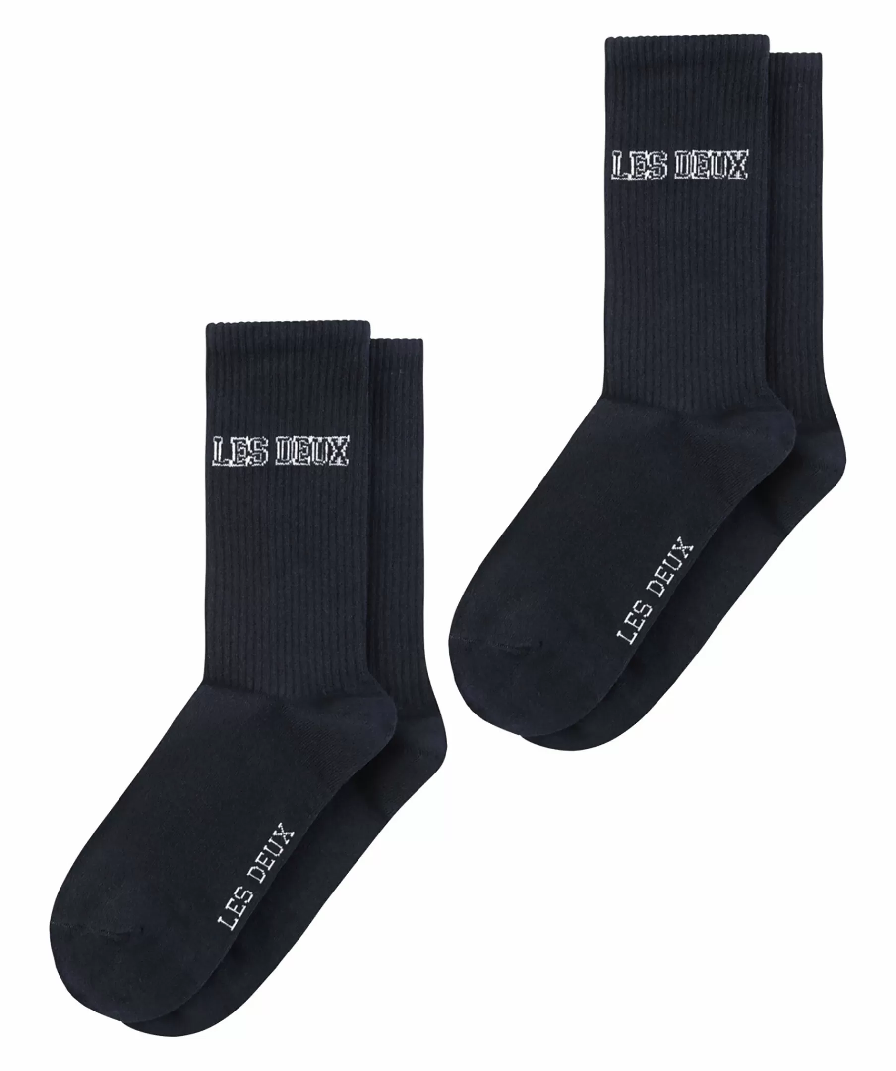 Les Deux Underkläder^Blake 2-Pack Rib Socks