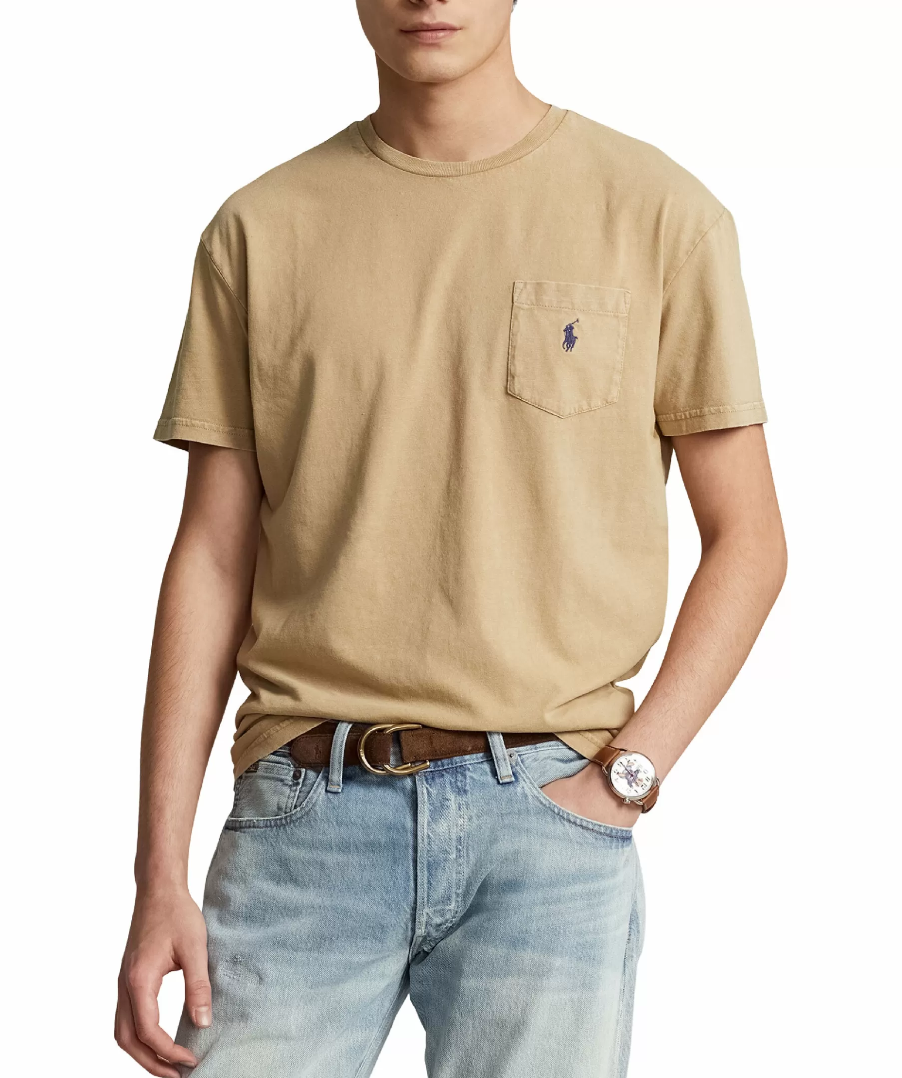 Polo Ralph Lauren T-Shirts^Cotton Linen T-Shirt