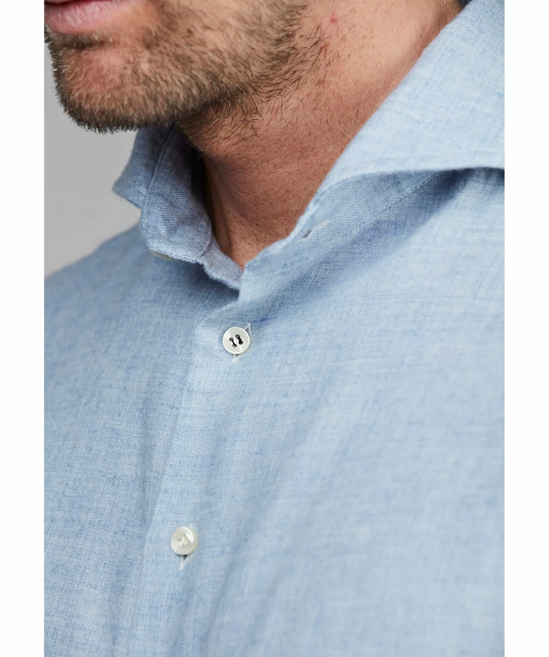 Hansen & Jacob Skjortor^Cotton/Wool Shirt