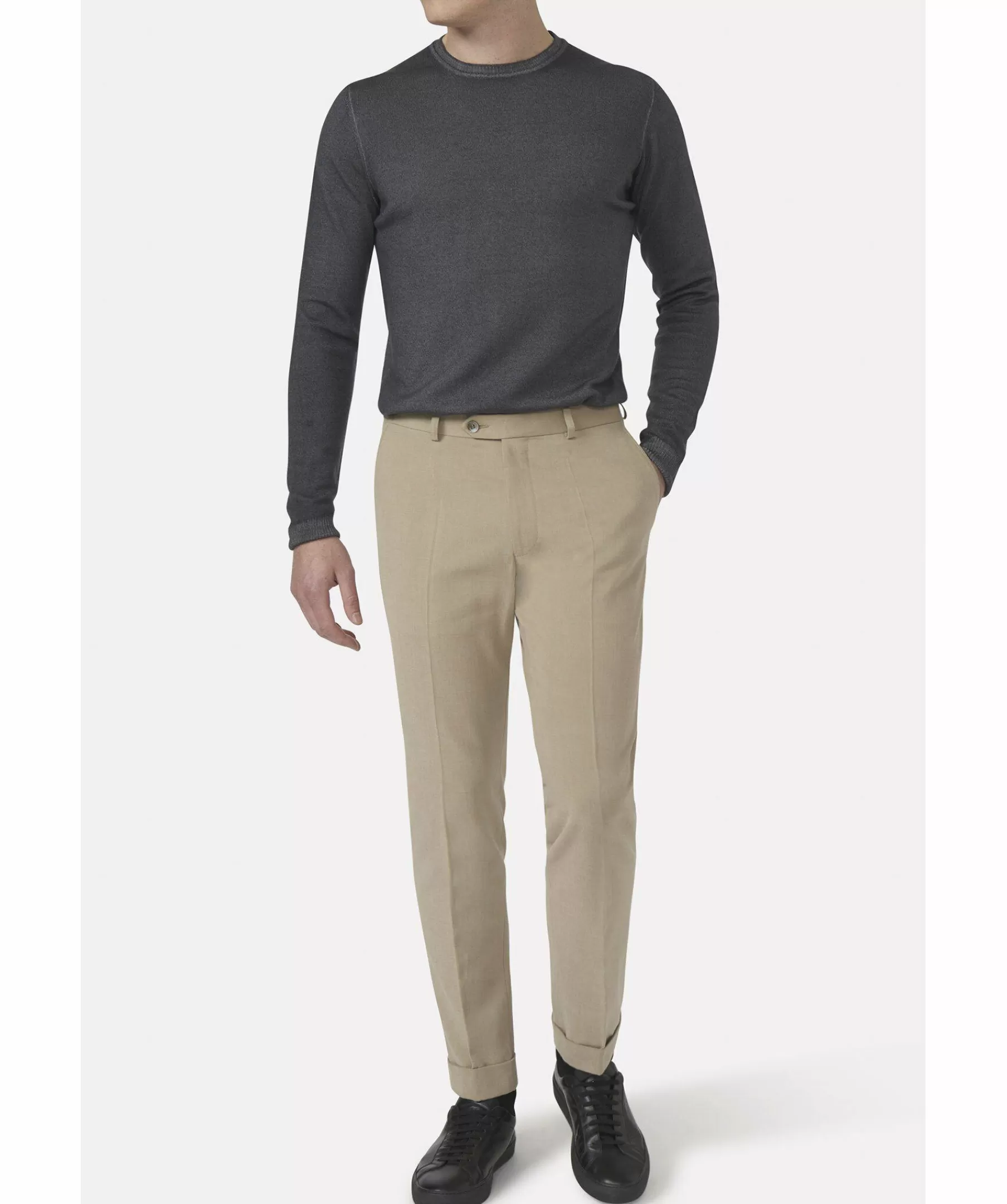 Oscar Jacobson Byxor^Denz Turn Up Trousers