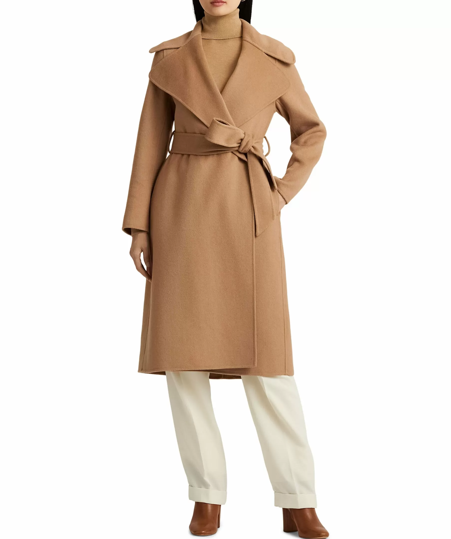 Lauren Ralph Lauren Kappor^Double Fc Wrap Wool Coat