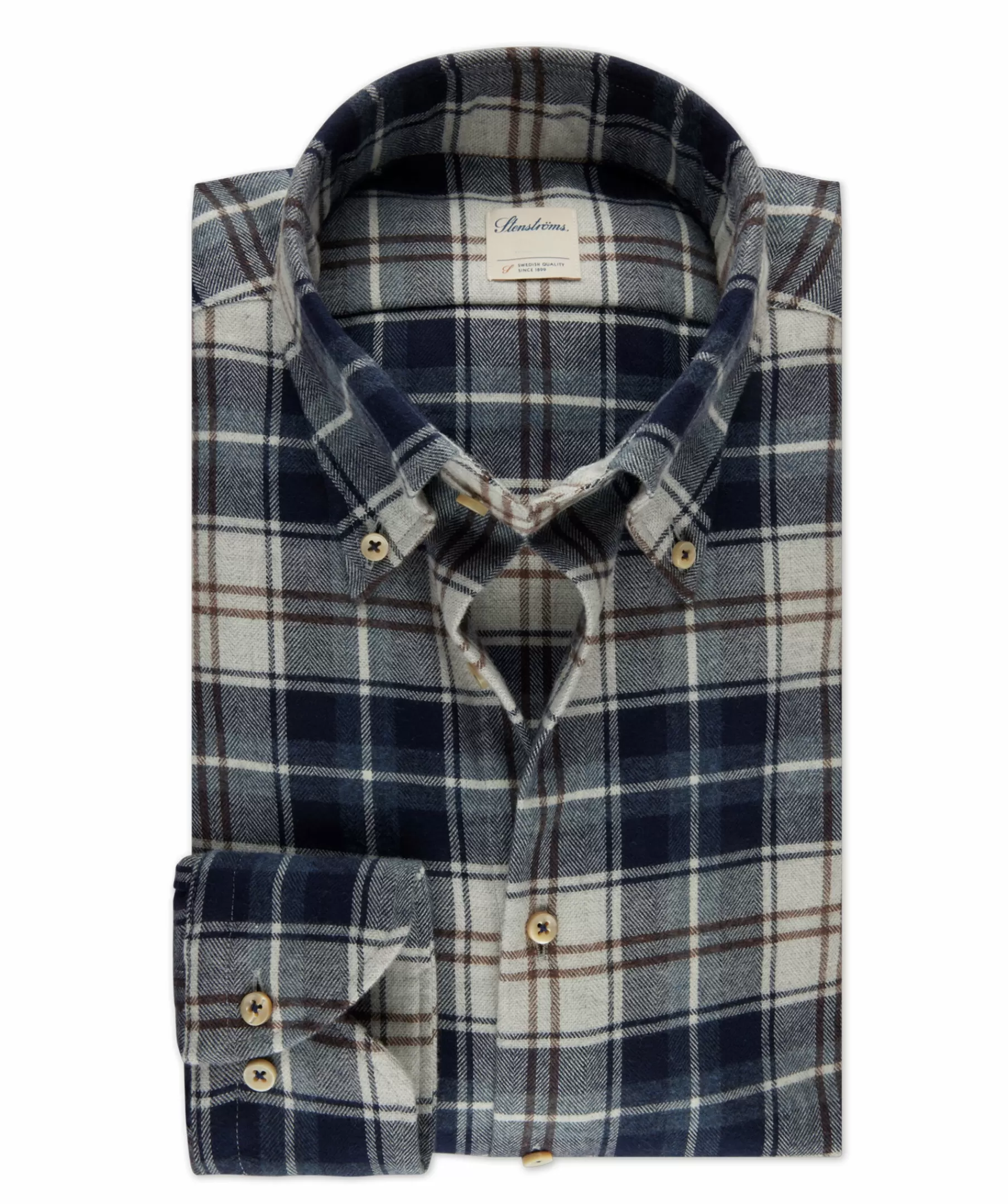 Stenströms Skjortor^Fitted Body Flannel Check