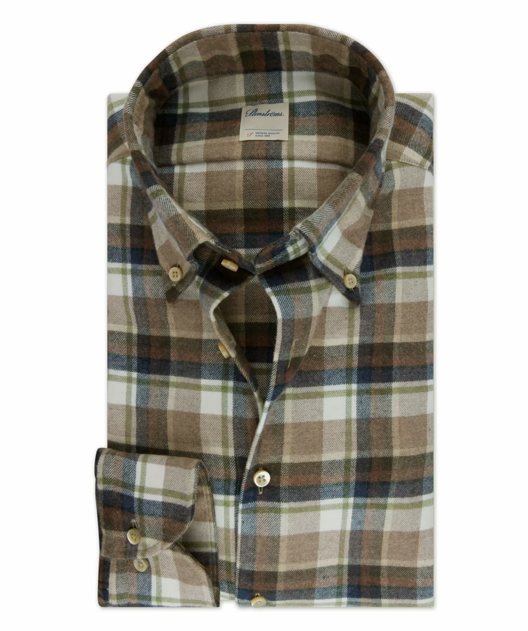 Stenströms Skjortor^Fitted Body Flannel Check