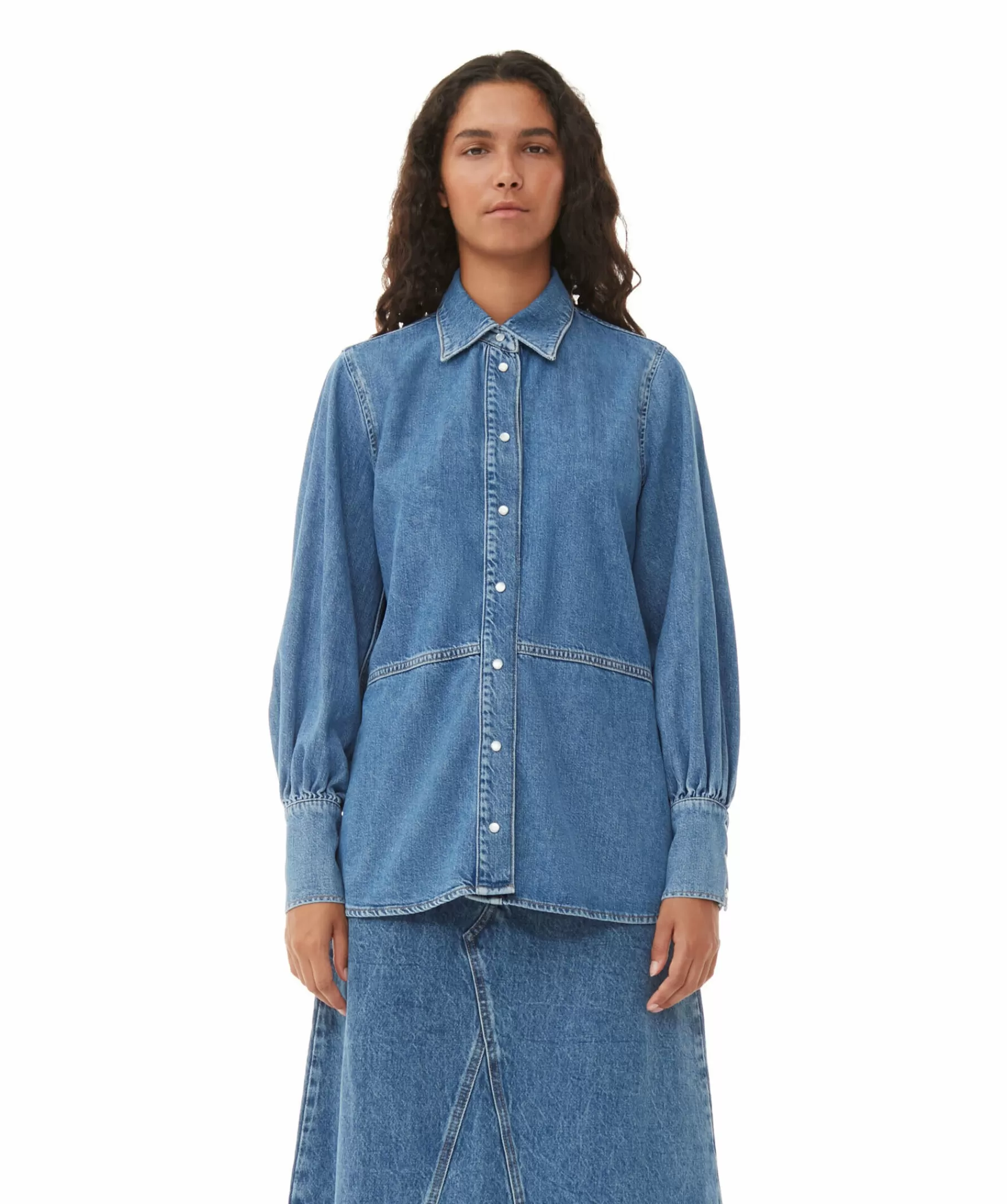 Ganni Skjortor^Future Denim Shirt