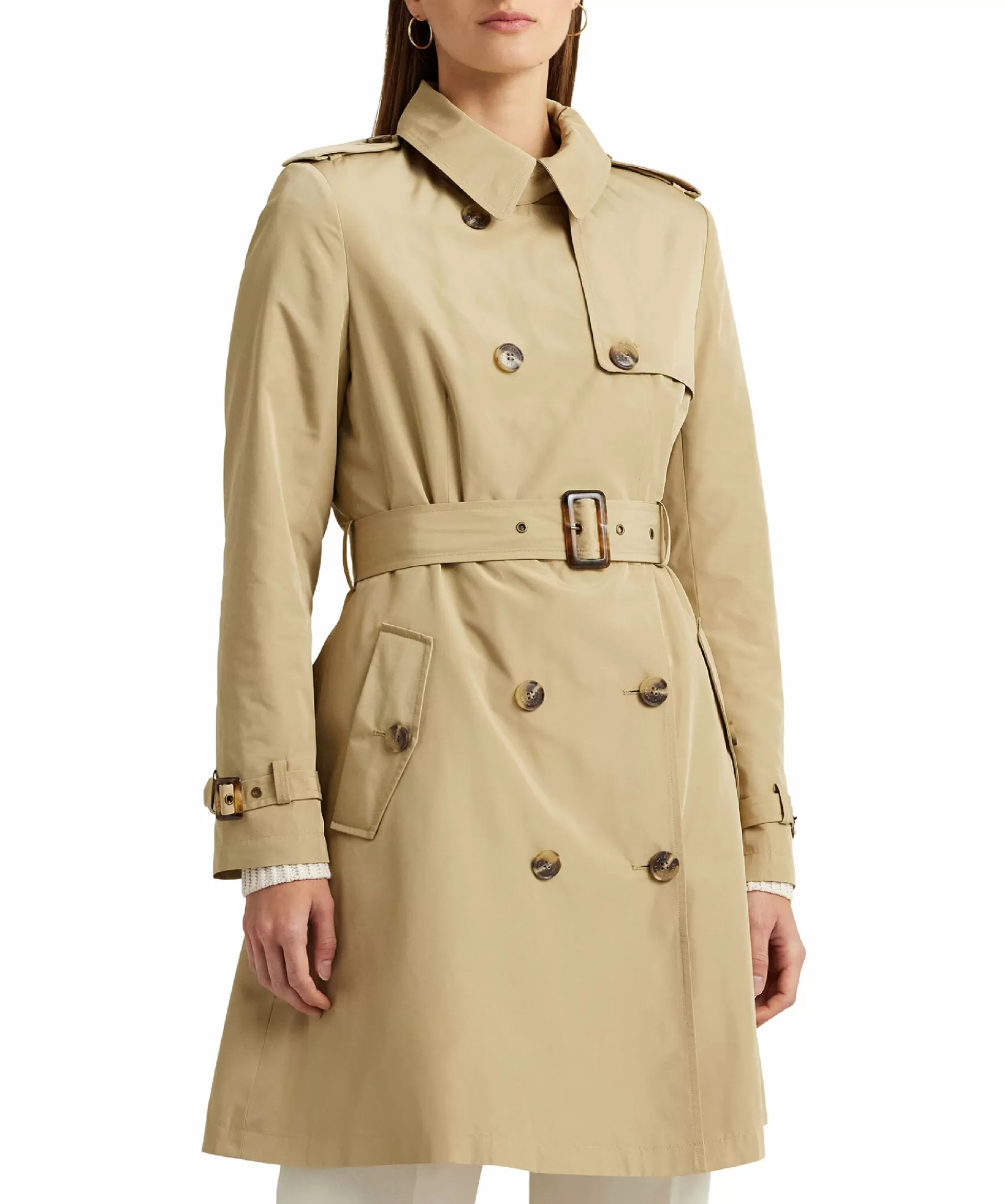 Lauren Ralph Lauren Kappor^Fx Mmry Trenchcoat