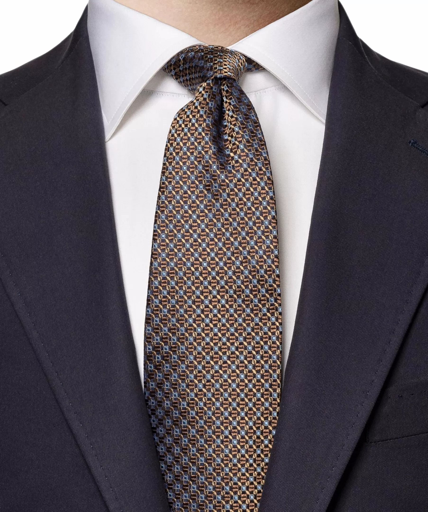 Eton Slipsar^Geomertic Silk Tie