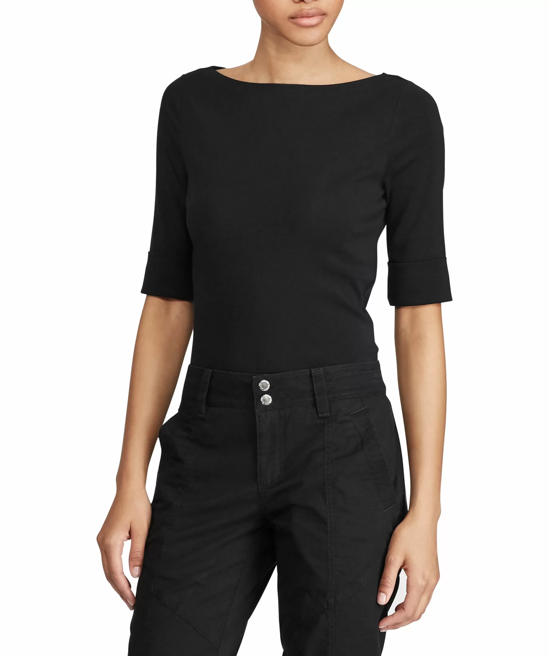 Lauren Ralph Lauren Toppar^Judy Elbow Sleeve Knit