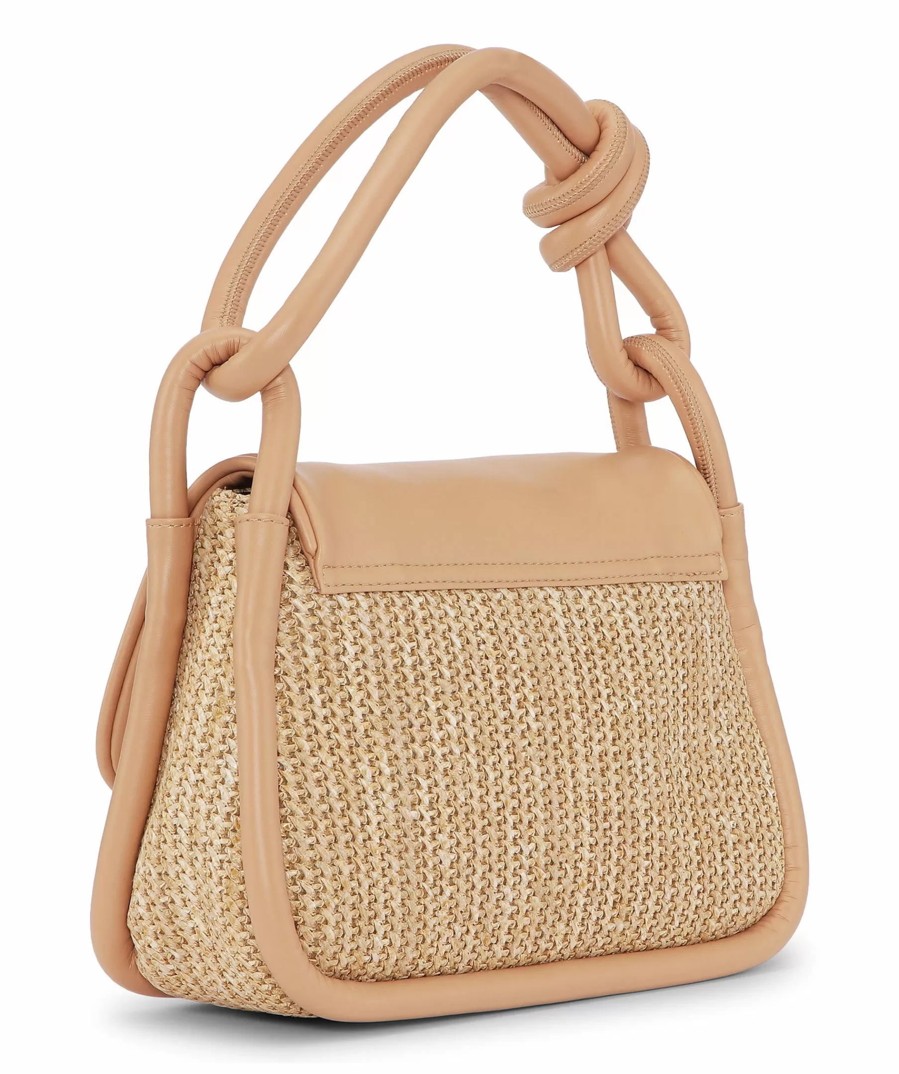 Ganni Handvaskor^Knot Flap Raffia Bag