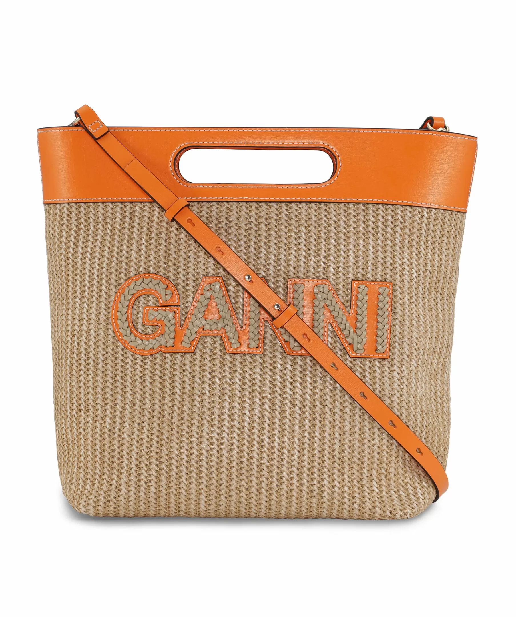 Ganni Tote Bags^Kraft Medium Tote Raffia