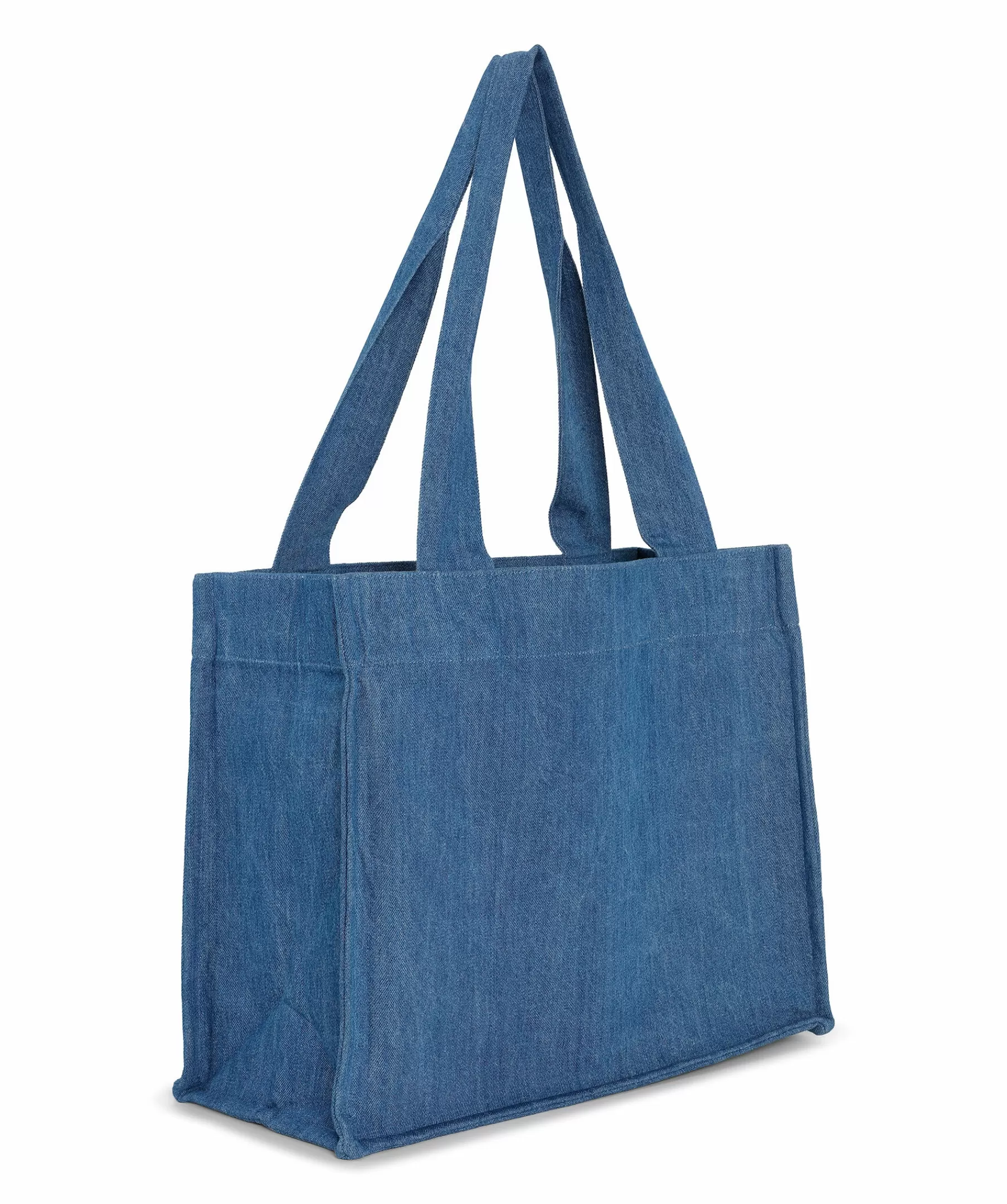 Ganni Tote Bags^Large Easy Shopper Denim