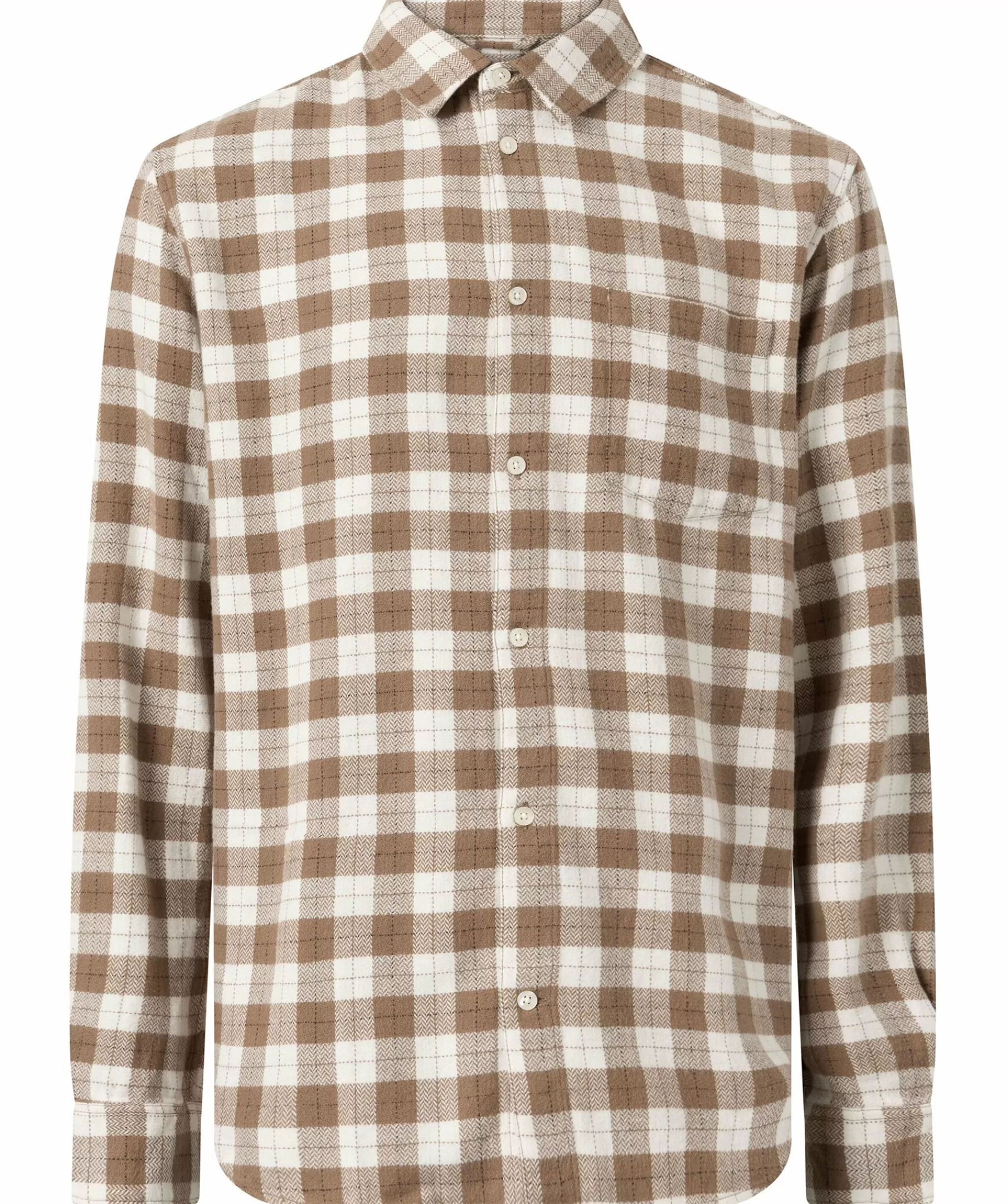 Knowledge cotton Skjortor^Loose Fit Checked Shirt