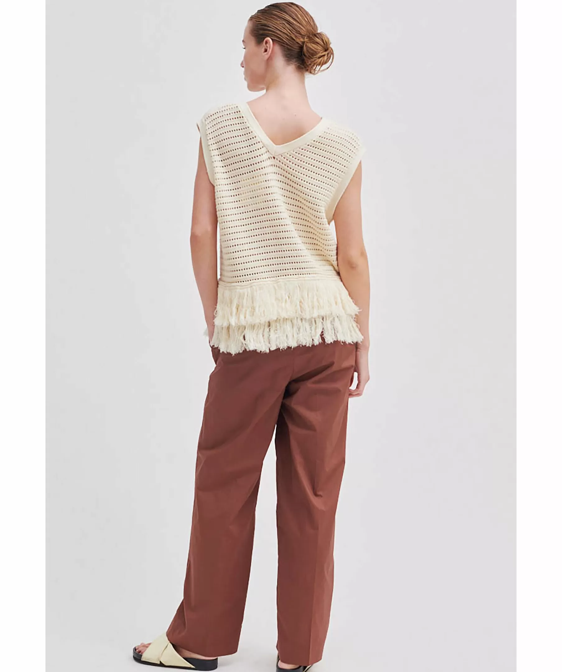 Second Female Blusar^Mantova Fringe Knit Top