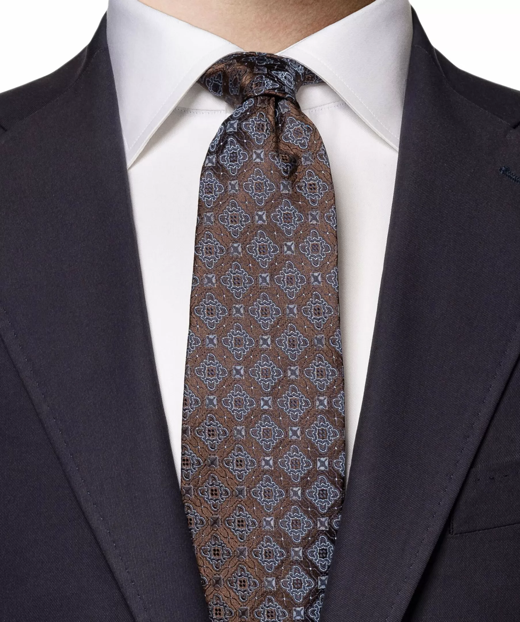 Eton Slipsar^Medallion Silk Tie