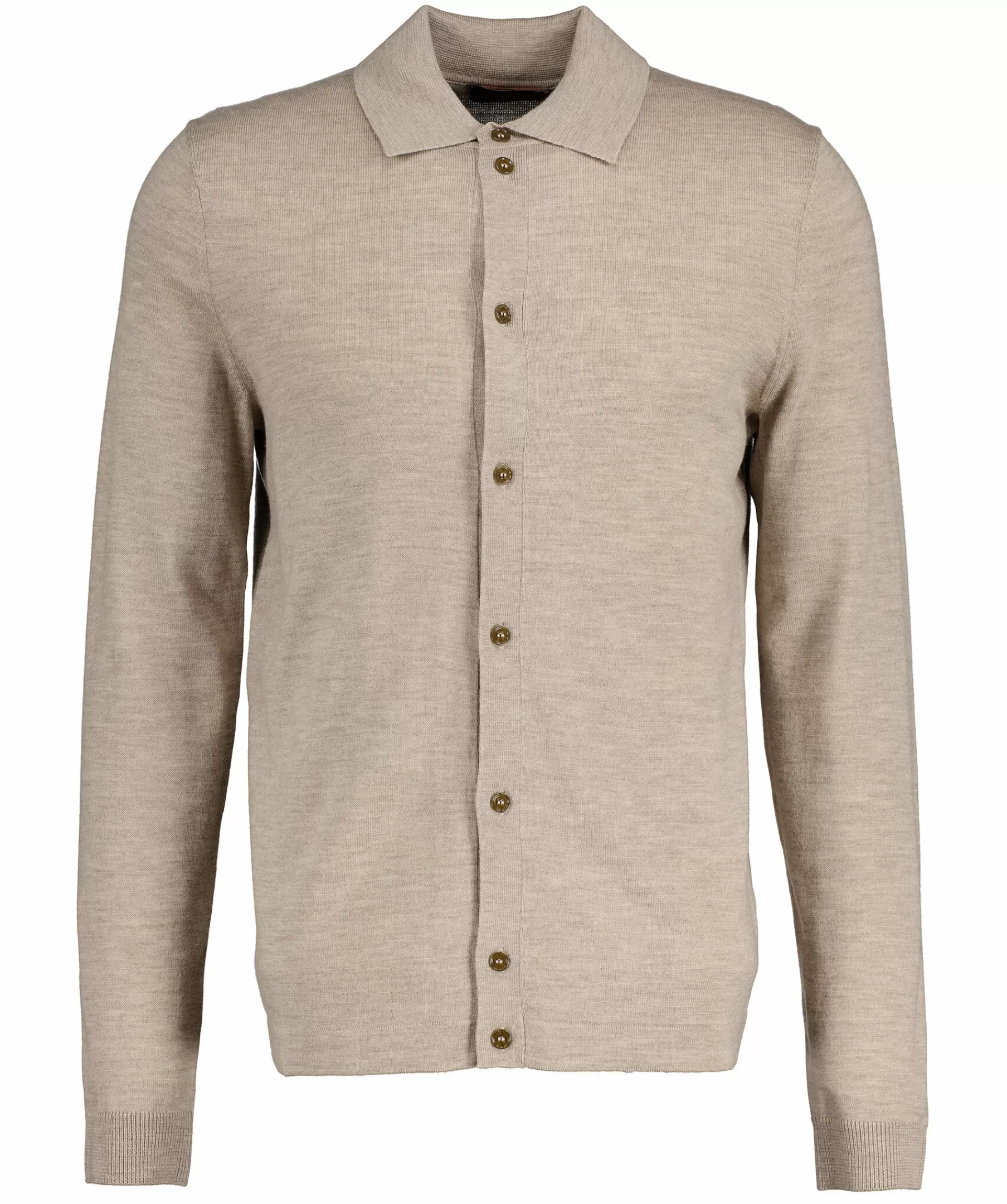 Morris Skjortor^Merino Knitted Shirt