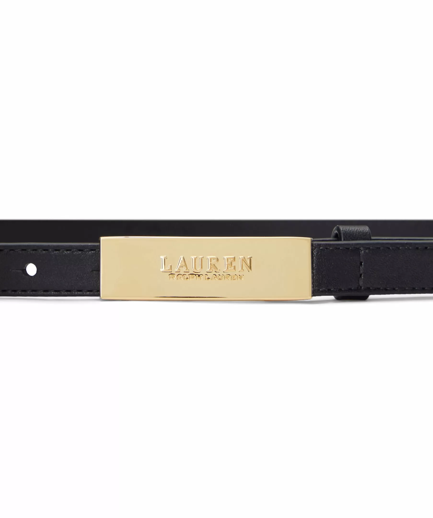 Lauren Ralph Lauren Balten^New Plaque Skinny Belt