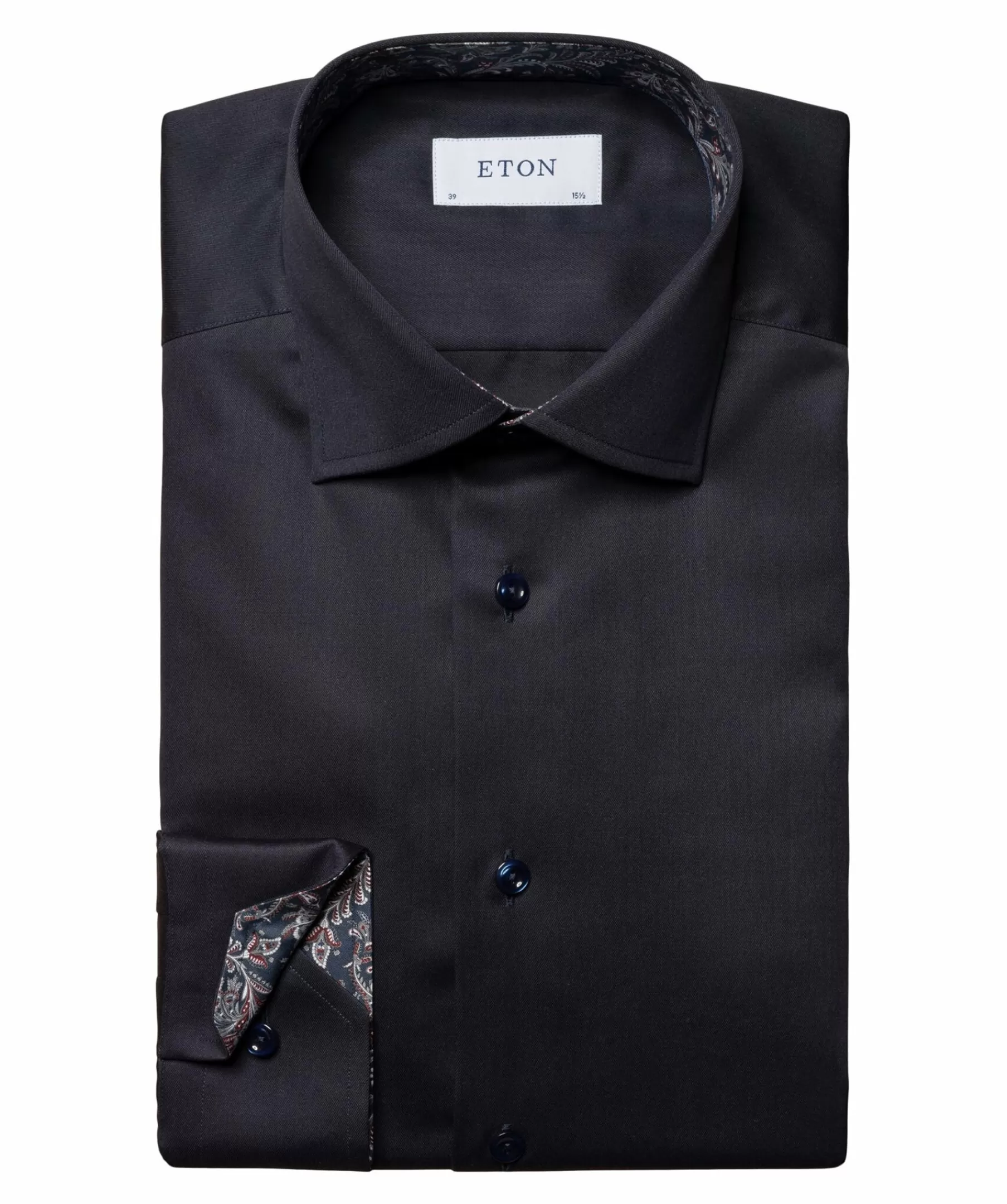 Eton Skjortor^Paisley Effect Slim