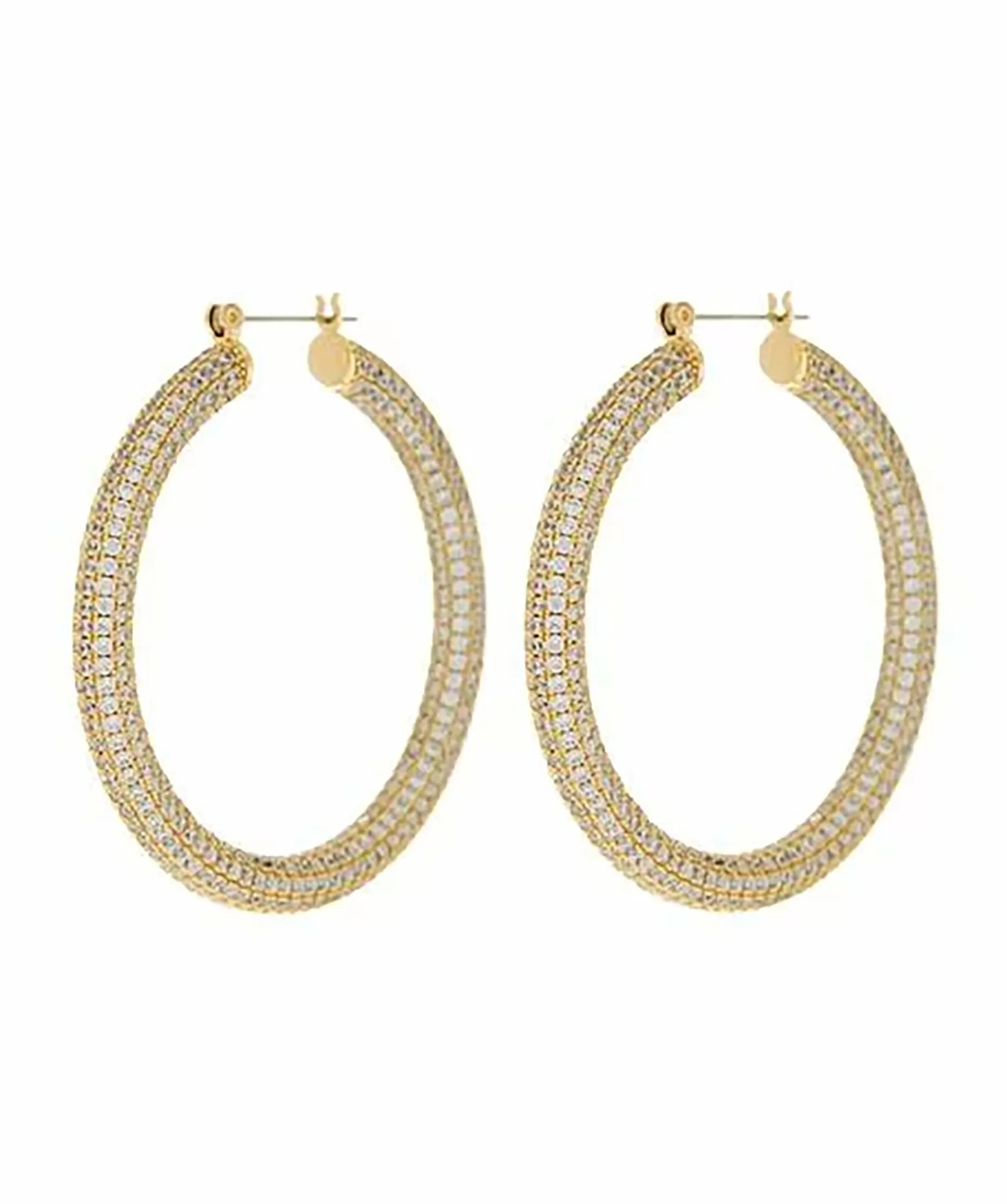 Luv Aj Smycken^Pave Amalfi Hoops Earring