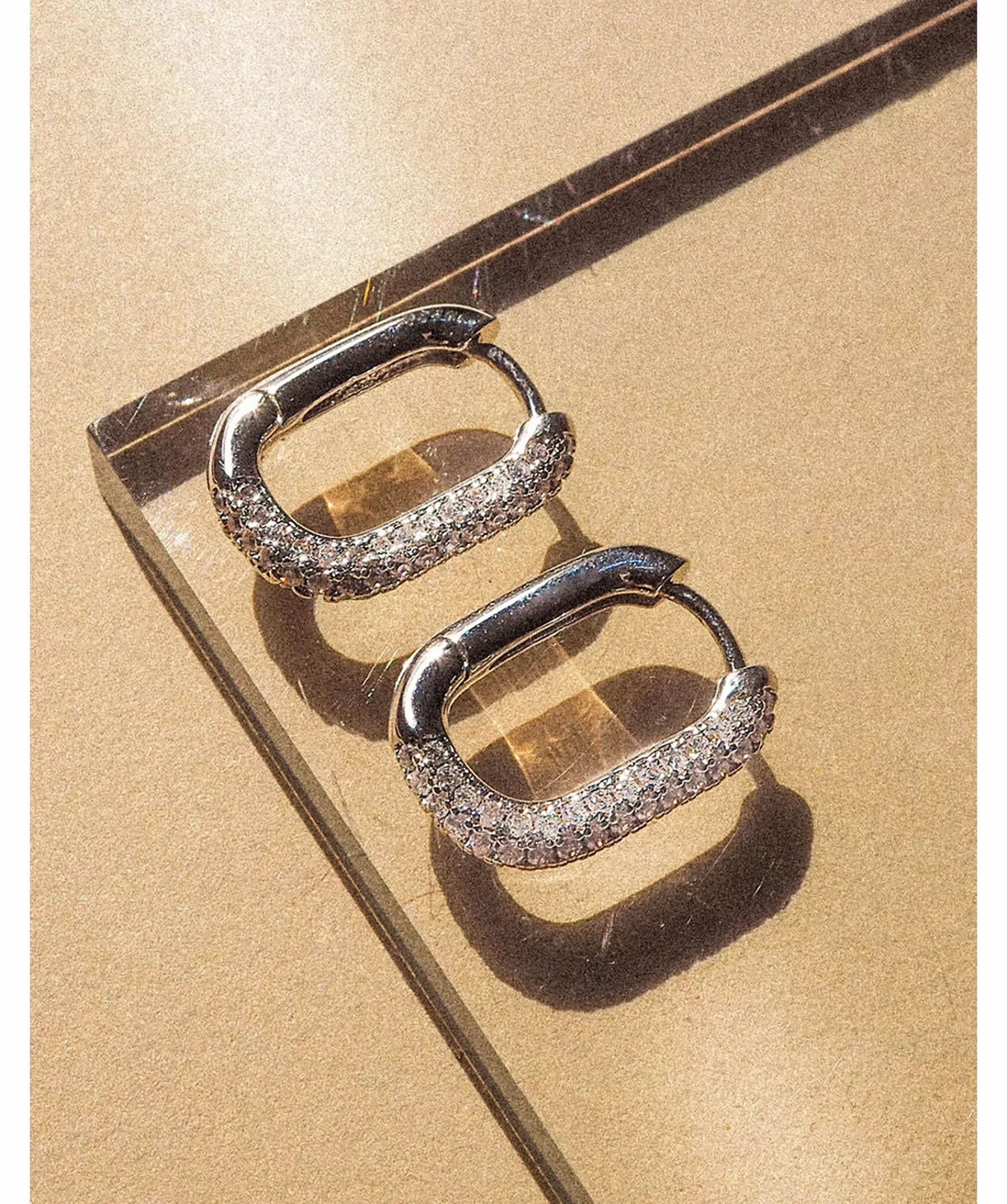 Luv Aj Smycken^Pave Chain Link Earring