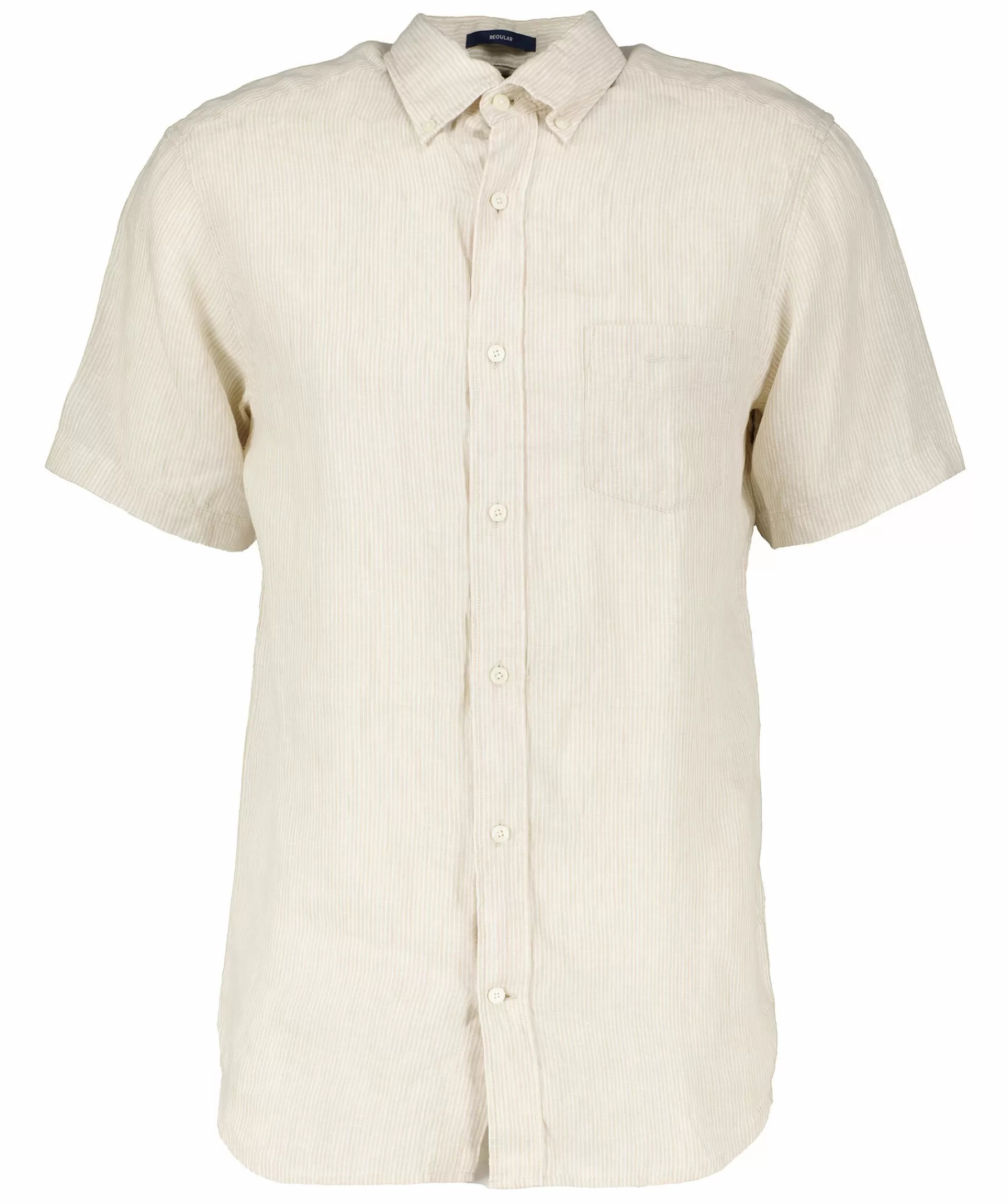 Gant Skjortor^Reg Linen Stripe Ss Shirt