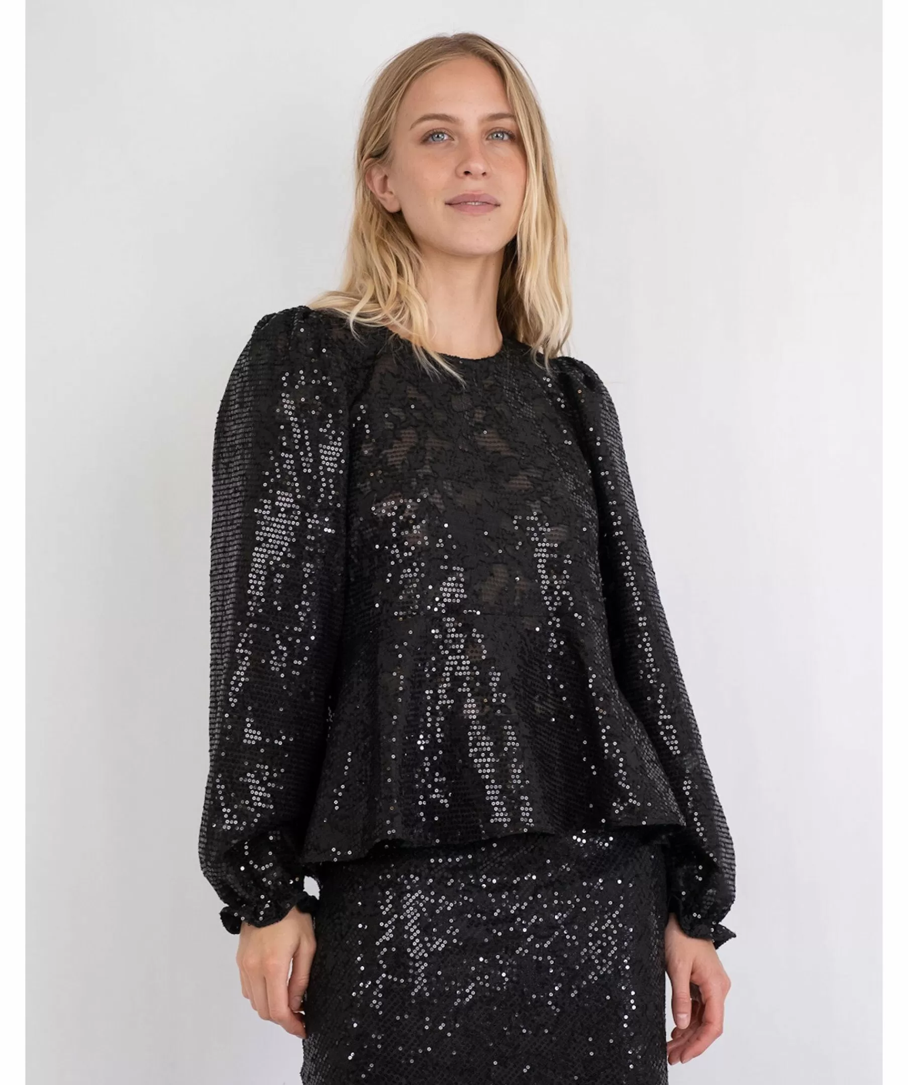 Neo Noir Blusar^Rizzo Sequins Blouse