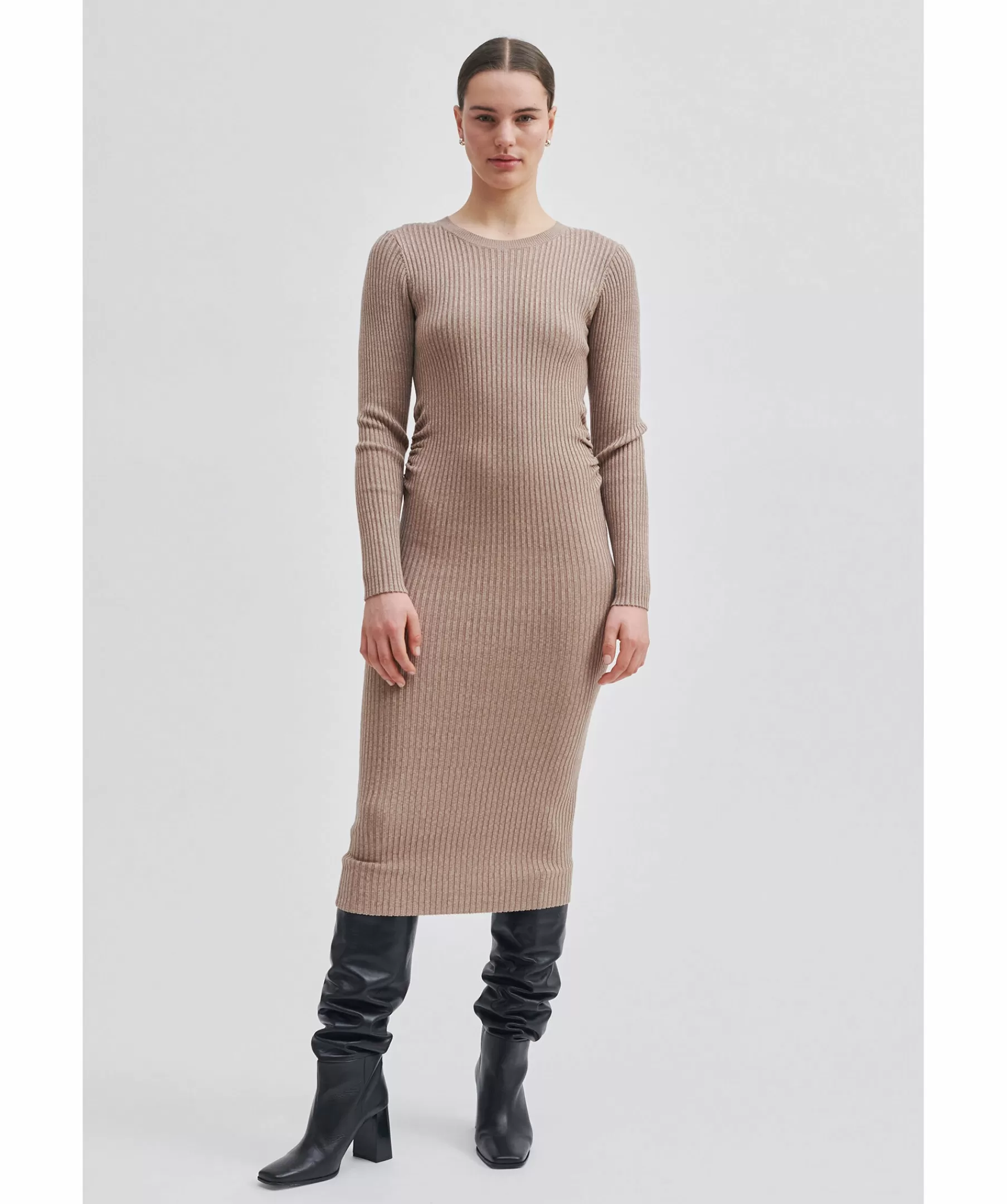 Second Female Klänningar^Sanka Rib Knit Dress