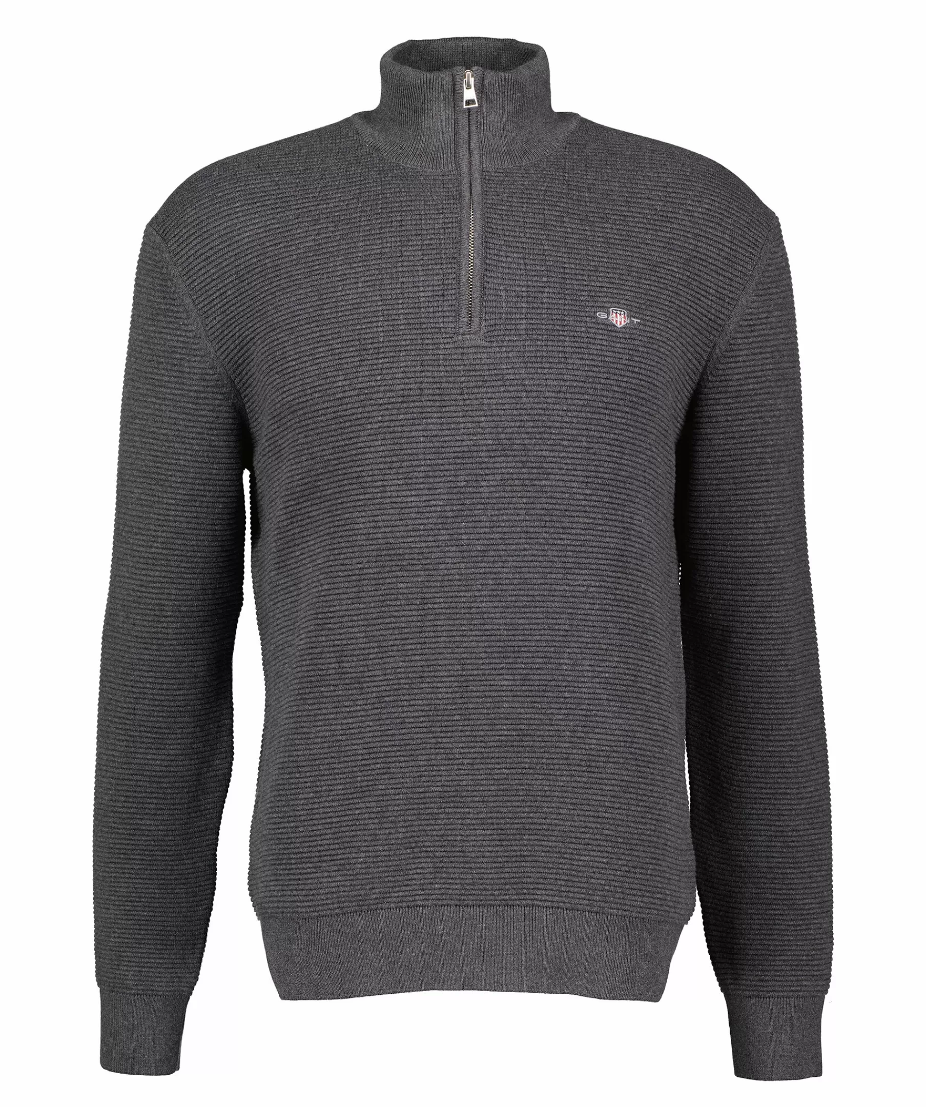 Gant Tröjor & Hoodies^Textured Cotton Half Zip