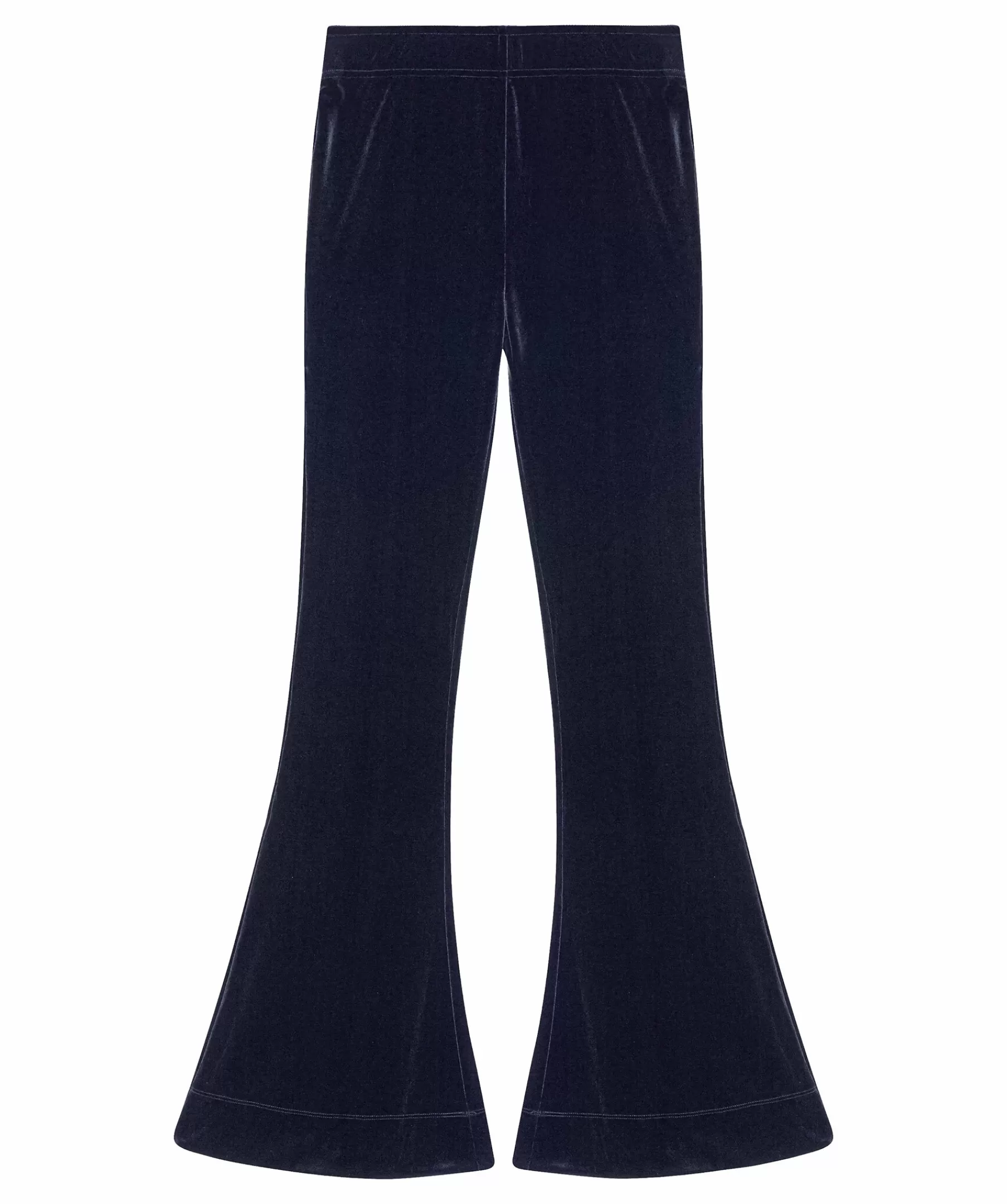 Ganni Byxor^Velvet Jersey Flared Pant