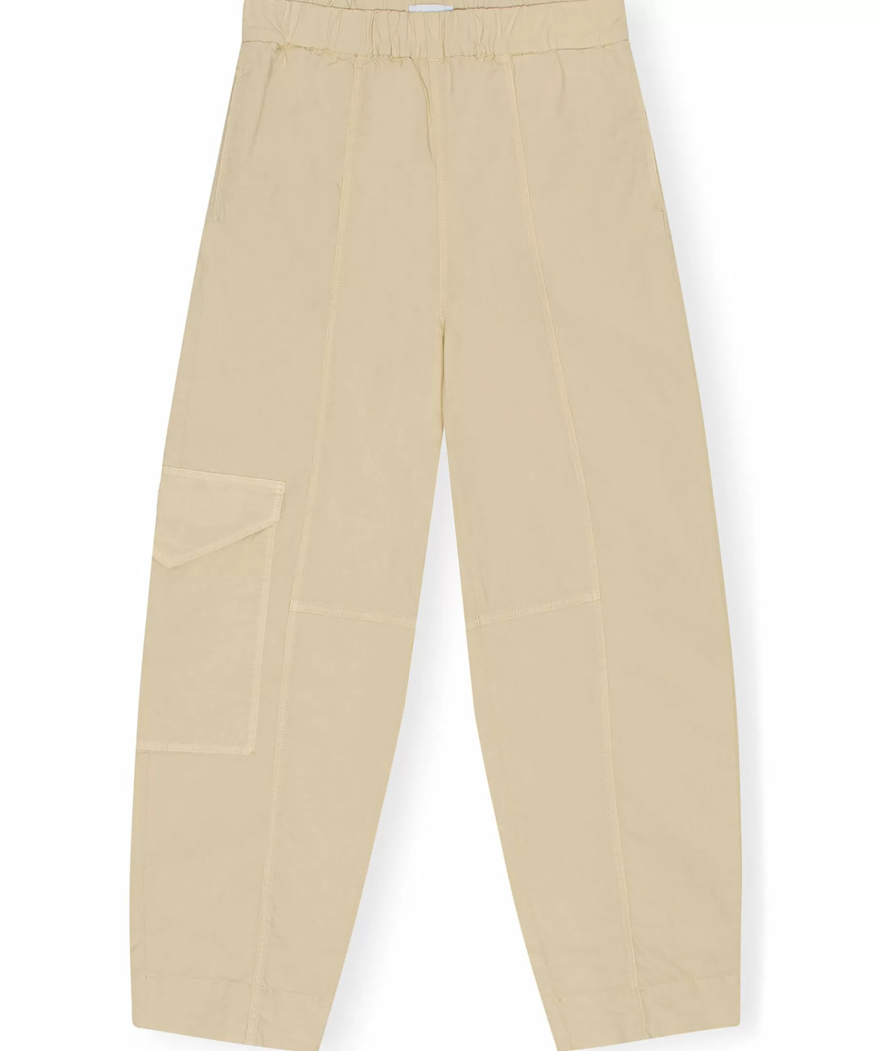 Ganni Byxor^Washed Canvas Cargo Pant