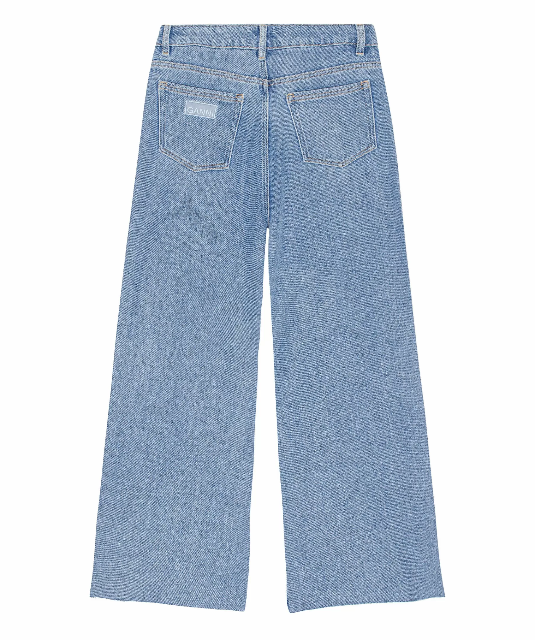 Ganni Byxor^Wide Drawstring Jeans