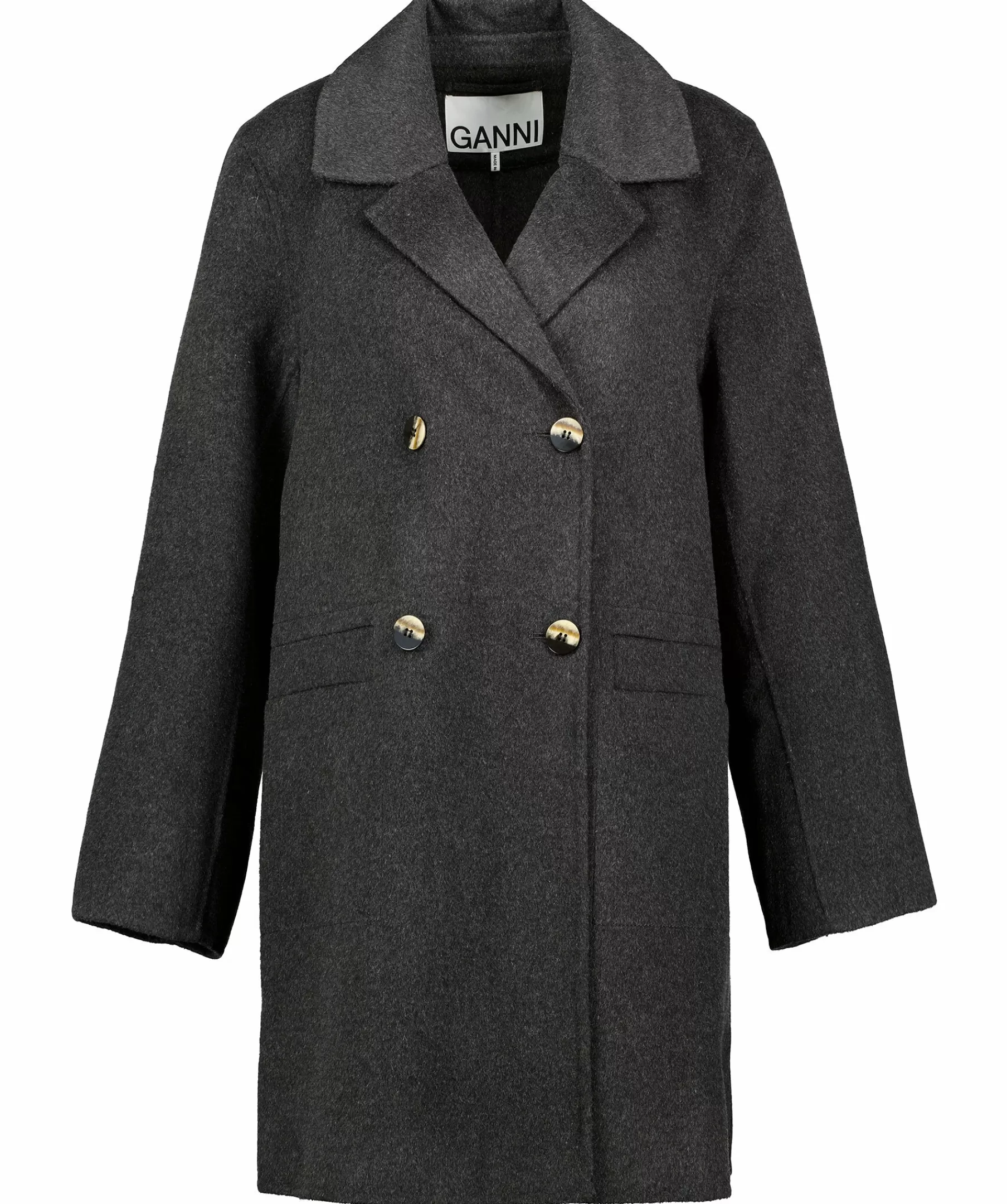 Ganni Kappor^Wool Midi Coat